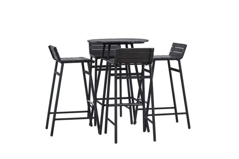 Mexico Balkonggruppe 4-seter - Svart - Hagemøbler & utemiljø - Hagegruppe - Cafemøbler & cafesett