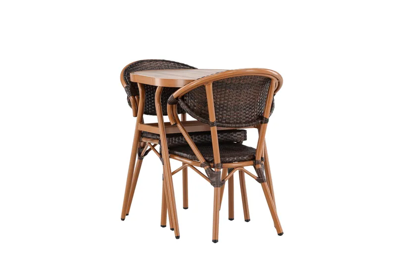 Abrantes Balkonggruppe 2-seter - Brun - Hagemøbler & utemiljø - Hagegruppe - Cafemøbler & cafesett