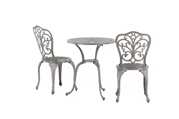 Nandin Balkonggruppe 2-seter - Sølv - Hagemøbler & utemiljø - Hagegruppe - Cafemøbler & cafesett