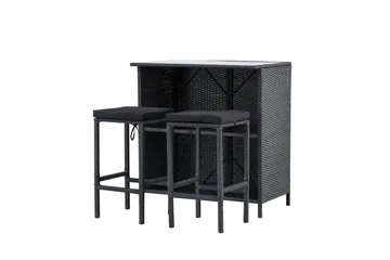 Knock Balkonggruppe 2-seter - Svart - Hagemøbler & utemiljø - Hagegruppe - Cafemøbler & cafesett