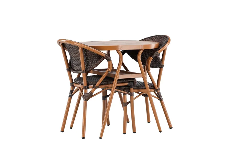 Abrantes Balkonggruppe 2-seter - Brun - Hagemøbler & utemiljø - Hagegruppe - Cafemøbler & cafesett