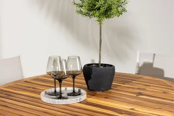 Lumpur Spisegruppe Rund 120 cm + 4 stk Copacabana Spisestoler Beige - Hagemøbler & utemiljø - Hagegruppe - Spisegrupper hage