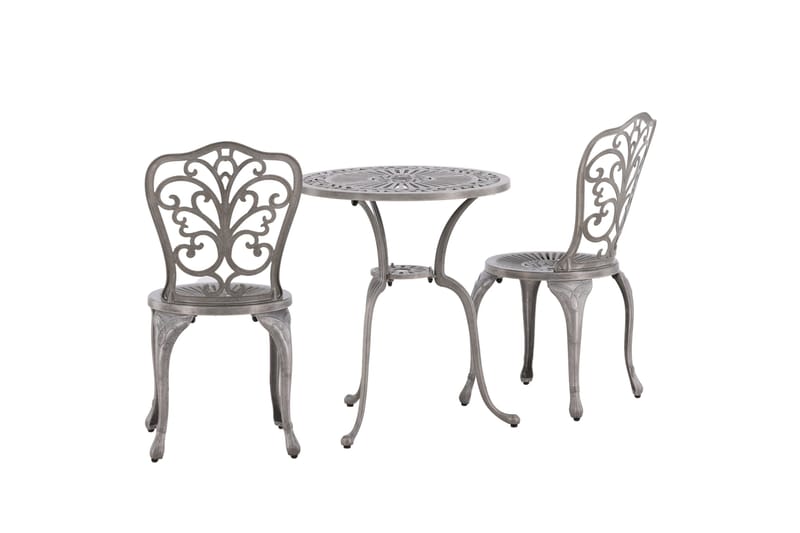 Nandin Balkonggruppe 2-seter - Sølv - Hagemøbler & utemiljø - Hagegruppe - Cafemøbler & cafesett