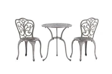 Nandin Balkonggruppe 2-seter - Sølv - Hagemøbler & utemiljø - Hagegruppe - Cafemøbler & cafesett