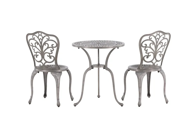 Nandin Balkonggruppe 2-seter - Sølv - Hagemøbler & utemiljø - Hagegruppe - Cafemøbler & cafesett