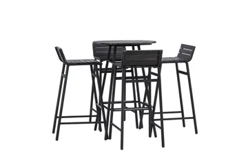 Mexico Balkonggruppe 4-seter - Svart - Hagemøbler & utemiljø - Hagegruppe - Cafemøbler & cafesett