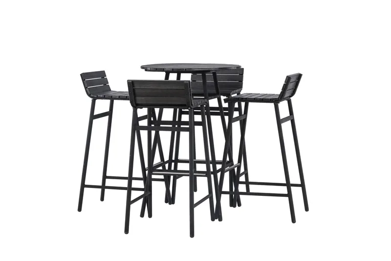 Mexico Balkonggruppe 4-seter - Svart - Hagemøbler & utemiljø - Hagegruppe - Cafemøbler & cafesett