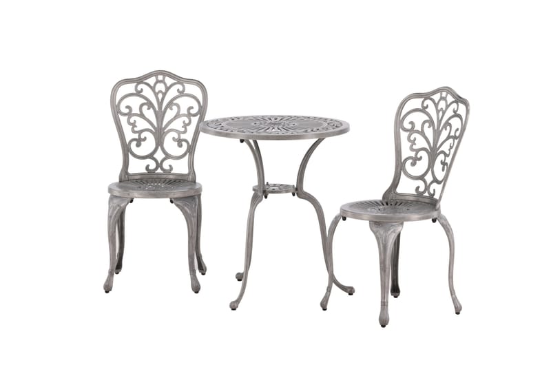 Nandin Balkonggruppe 2-seter - Sølv - Hagemøbler & utemiljø - Hagegruppe - Cafemøbler & cafesett