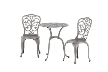 Nandin Balkonggruppe 2-seter - Sølv - Hagemøbler & utemiljø - Hagegruppe - Cafemøbler & cafesett