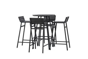 Mexico Balkonggruppe 4-seter - Svart - Hagemøbler & utemiljø - Hagegruppe - Cafemøbler & cafesett