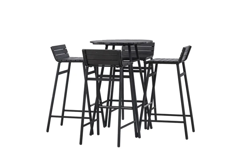 Mexico Balkonggruppe 4-seter - Svart - Hagemøbler & utemiljø - Hagegruppe - Cafemøbler & cafesett