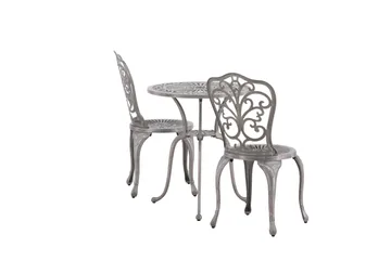 Nandin Balkonggruppe 2-seter - Sølv - Hagemøbler & utemiljø - Hagegruppe - Cafemøbler & cafesett