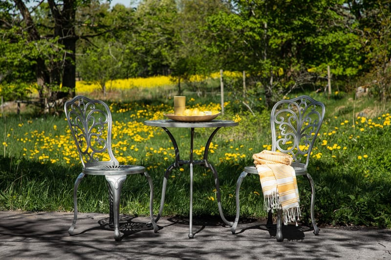 Nandin Balkonggruppe 2-seter - Sølv - Hagemøbler & utemiljø - Hagegruppe - Cafemøbler & cafesett
