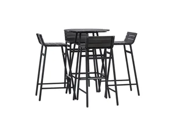 Mexico Balkonggruppe 4-seter - Svart - Hagemøbler & utemiljø - Hagegruppe - Cafemøbler & cafesett