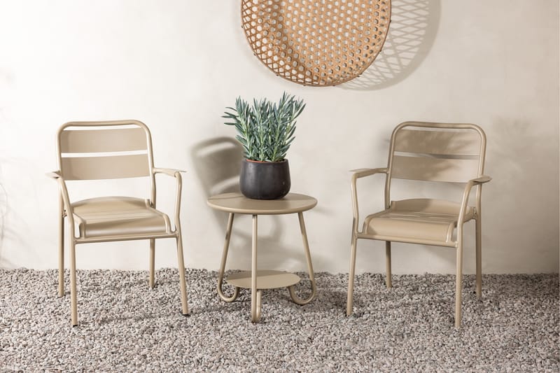 Faro Balkonggruppe 2-seter - Beige - Hagemøbler & utemiljø - Hagegruppe - Cafemøbler & cafesett