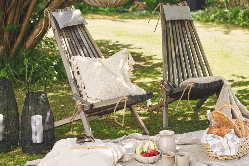 Park Solstol 2 stk - Grå - Hagemøbler & utemiljø - Loungemøbler - Loungestol utendørs