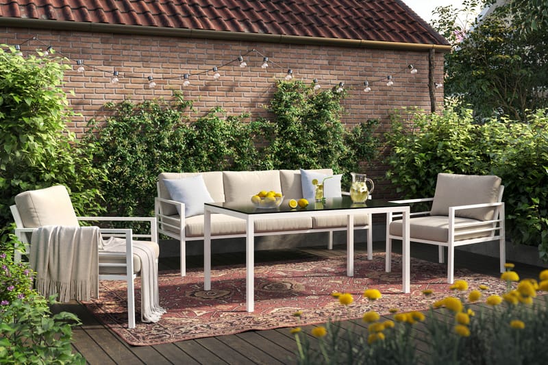 Ariany Sofagruppe 5-seter - Beige - Hagemøbler & utemiljø - Hagegruppe - Sofagruppe utendørs