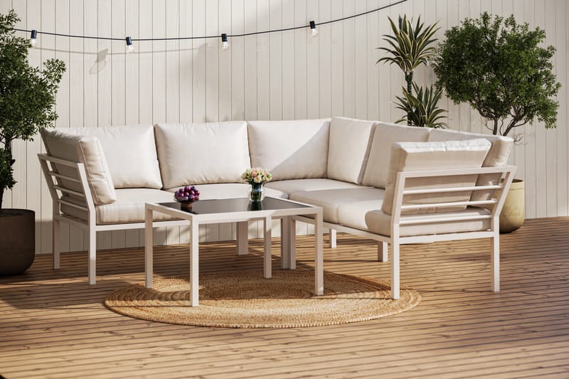 Ariany Sofagruppe 5-seter - Beige - Hagemøbler & utemiljø - Hagegruppe - Sofagruppe utendørs