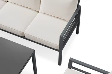 Ariany sofagruppe utendørs - Svart - Hagemøbler & utemiljø - Hagegruppe - Sofagruppe utendørs