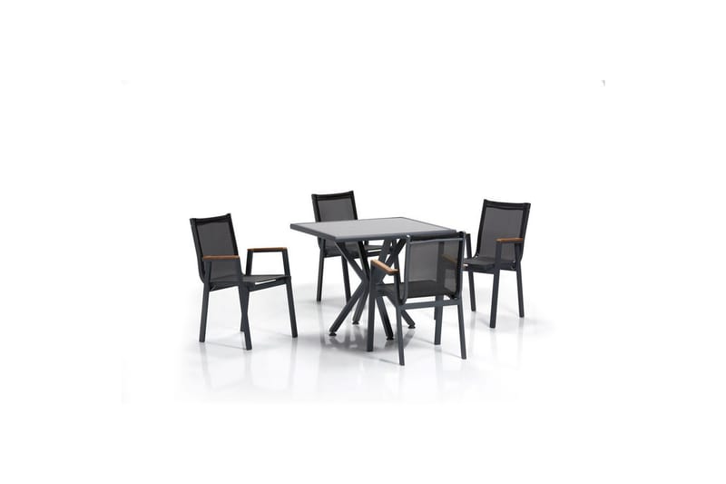 Australia balkong gruppe - Svart/Grå - Hagemøbler & utemiljø - Hagegruppe - Cafemøbler & cafesett