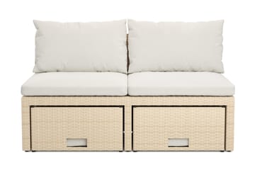 Bahamas Balkongsoffa med Pallar - Hagemøbler & utemiljø - Hagegruppe - Sofagruppe utendørs