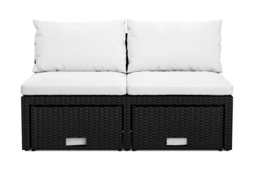 Bahamas Balkongsoffa med Pallar - Hagemøbler & utemiljø - Hagegruppe - Sofagruppe utendørs