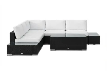 Bahamas Hjørnesofa (Vendbar) Åpen Ende inkl. Endedel 5-seter – Bord uten Hylle - Hagemøbler & utemiljø - Loungemøbler - Loungegrupper