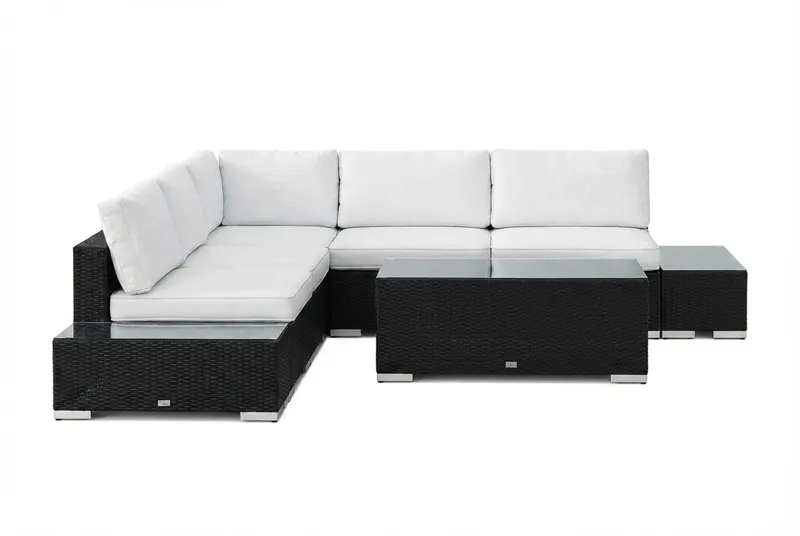 Bahamas Hjørnesofa (Vendbar) Åpen Ende inkl. Endedel 5-seter – Bord uten Hylle - Hagemøbler & utemiljø - Loungemøbler - Loungegrupper