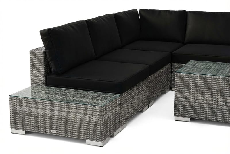 Bahamas Hjørnesofa (Vendbar) Åpen Ende inkl. Endedel 5-seter – Bord uten Hylle - Hagemøbler & utemiljø - Loungemøbler - Loungegrupper