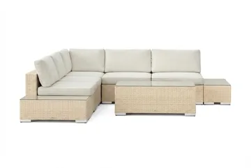 Bahamas Hjørnesofa (Vendbar) Åpen Ende inkl. Endedel 5-seter – Bord uten Hylle - Hagemøbler & utemiljø - Loungemøbler - Loungegrupper