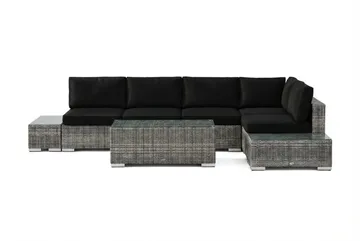 Bahamas Hjørnesofa (Vendbar) Åpen Ende inkl. Endedel 5-seter – Bord uten Hylle - Hagemøbler & utemiljø - Loungemøbler - Loungegrupper