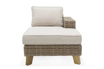 Bahamas Utemøbelgruppe 2-seter & sjeselong venstre sofabord 110 cm - Mørk Grå - Hagemøbler & utemiljø - Hagegruppe - Sofagruppe utendørs