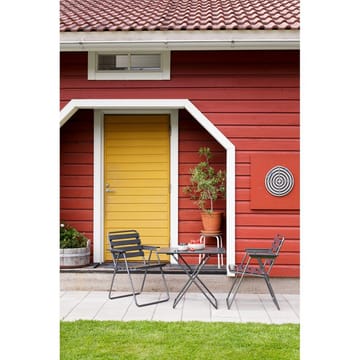 Bordgruppe Varax Retro 401 + 2 stk 305 Grå/Svart - Grå/Svart - Hagemøbler & utemiljø - Hagegruppe - Spisegrupper hage