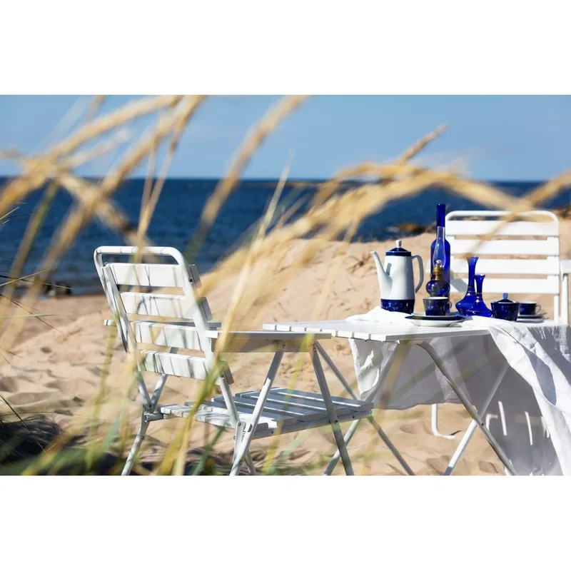 Bordgruppe Varax Retro 401 + 2 stk 305 Hvit - Hvit - Hagemøbler & utemiljø - Hagegruppe - Spisegrupper hage