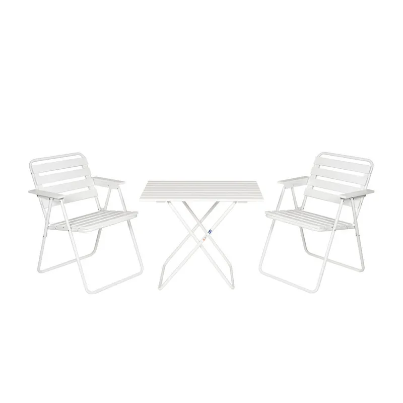 Bordgruppe Varax Retro 401 + 2 stk 305 Hvit, Hvit