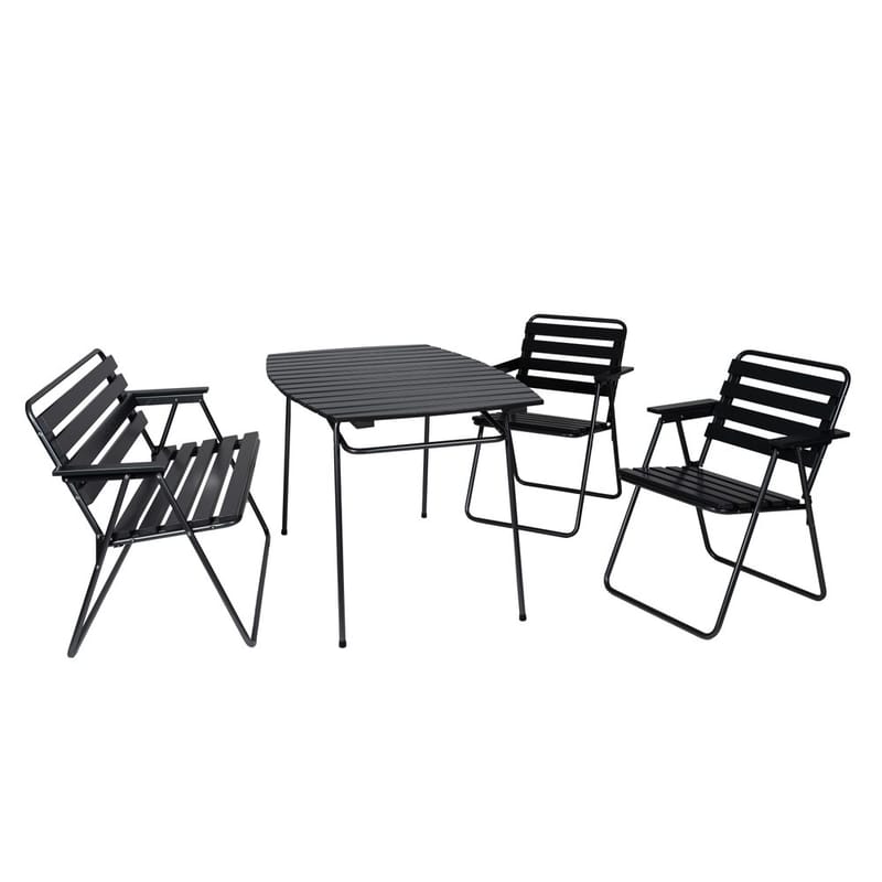 Bordgruppe Varax Retro 403 + 2 stk 305 + 302 Grå/Svart, Grå/Svart