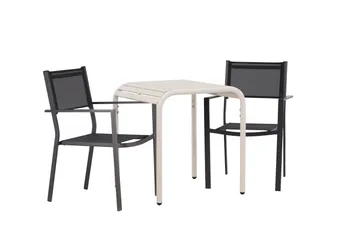 Borneo Spisegruppe + 2 Copacabana stoler - Hagemøbler & utemiljø - Hagegruppe - Spisegrupper hage