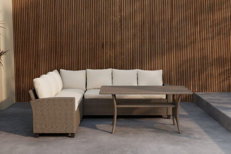 Brentwood utendørs hjørnesofa, 6-seter, Beige