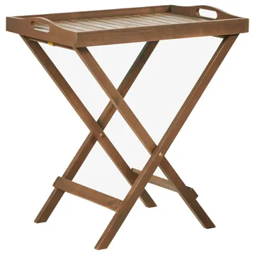 Caféssett utendørs Amantea Premium akasietre - Brun/Lys beige - Hagemøbler & utemiljø - Hagegruppe - Cafemøbler & cafesett