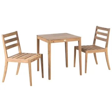 Caféssett utendørs Chioggia akasietre - Brun - Hagemøbler & utemiljø - Hagegruppe - Cafemøbler & cafesett