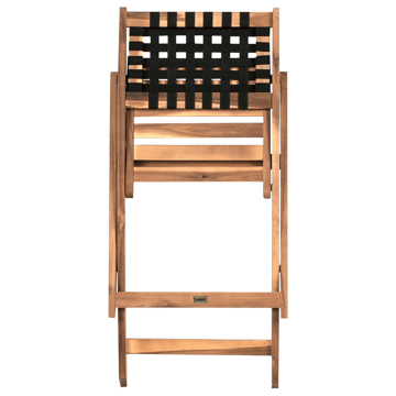 Caféssett utendørs Coniolo akasietre - Brun/svart - Hagemøbler & utemiljø - Hagegruppe - Cafemøbler & cafesett