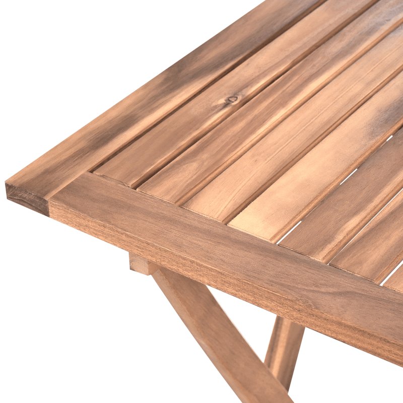 Caféssett utendørs Coniolo akasietre - Brun/svart - Hagemøbler & utemiljø - Hagegruppe - Cafemøbler & cafesett