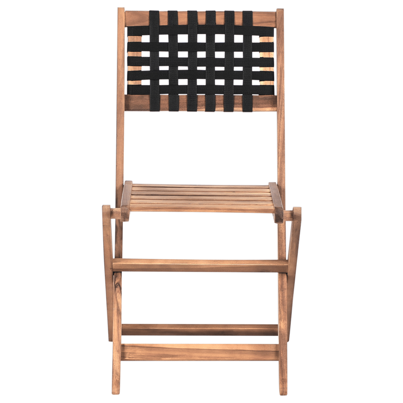 Caféssett utendørs Coniolo akasietre - Brun/svart - Hagemøbler & utemiljø - Hagegruppe - Cafemøbler & cafesett