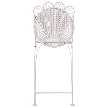 Caféssett utendørs med benk Pavia Jern - Hvit - Hagemøbler & utemiljø - Hagegruppe - Cafemøbler & cafesett