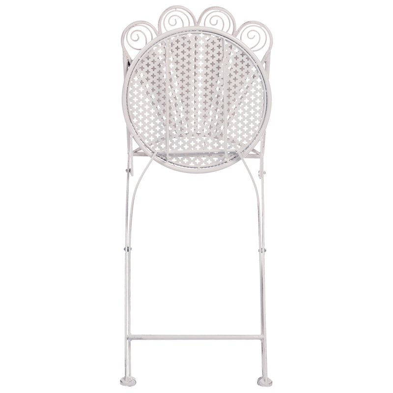 Caféssett utendørs med benk Pavia Jern - Hvit - Hagemøbler & utemiljø - Hagegruppe - Cafemøbler & cafesett