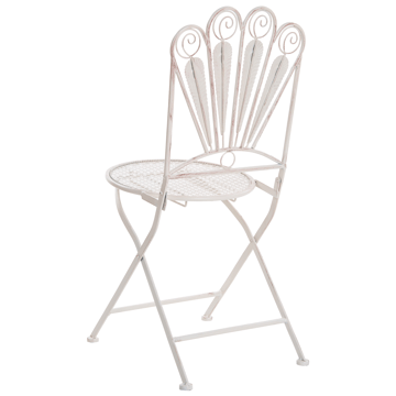 Caféssett utendørs med benk Pavia Jern - Hvit - Hagemøbler & utemiljø - Hagegruppe - Cafemøbler & cafesett