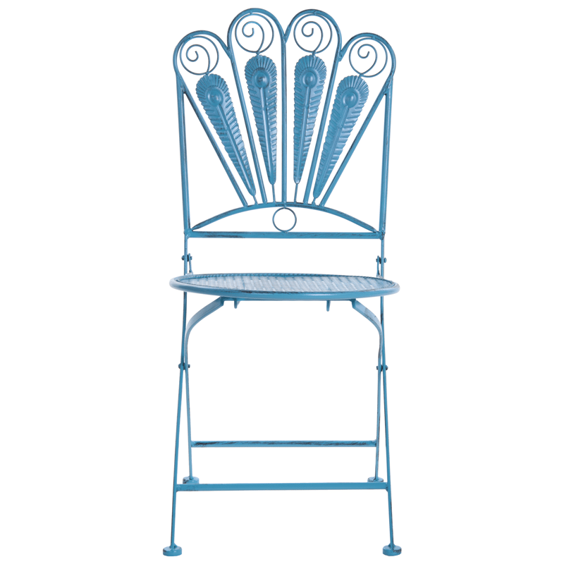 Caféssett utendørs med benk Pavia Jern - Blå - Hagemøbler & utemiljø - Hagegruppe - Cafemøbler & cafesett