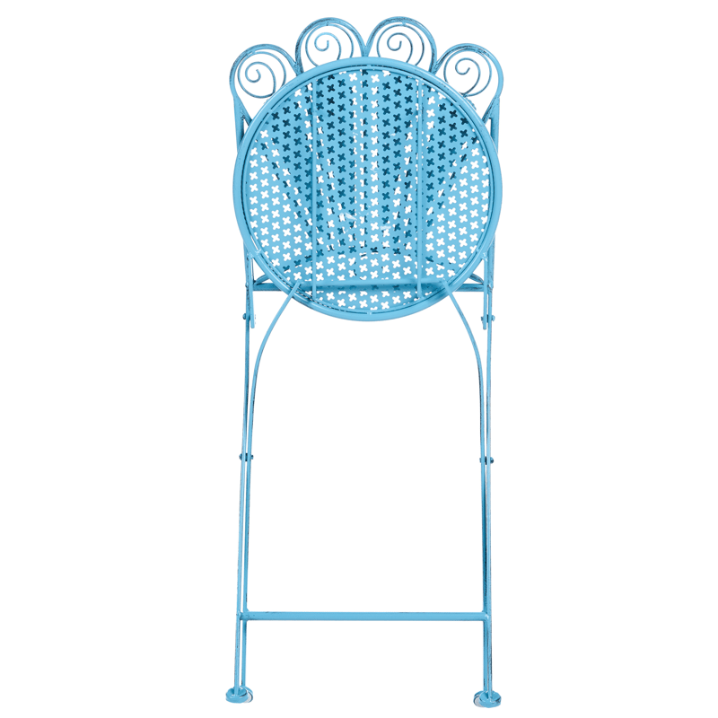 Caféssett utendørs med benk Pavia Jern - Blå - Hagemøbler & utemiljø - Hagegruppe - Cafemøbler & cafesett