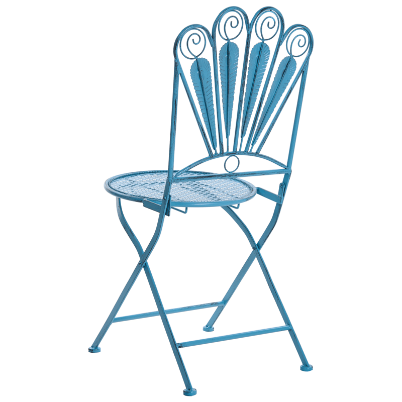 Caféssett utendørs med benk Pavia Jern - Blå - Hagemøbler & utemiljø - Hagegruppe - Cafemøbler & cafesett