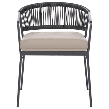 Caféssett utendørs Muros Stål - Grå/Beige - Hagemøbler & utemiljø - Hagegruppe - Cafemøbler & cafesett